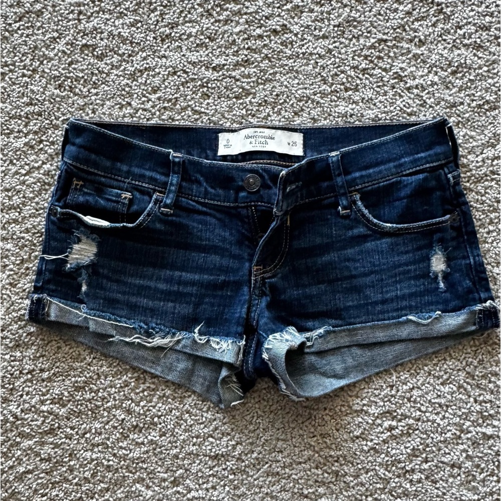 Abercrombie & Fitch Blue Jean Shorts
